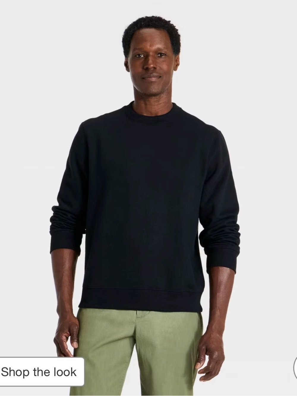 Goodfellow & Co Black Crewneck Pullover